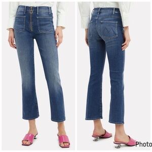 MOTHER The Patch XYZ Insider‎ Ankle Jeans Size 31 Blue Front Zip